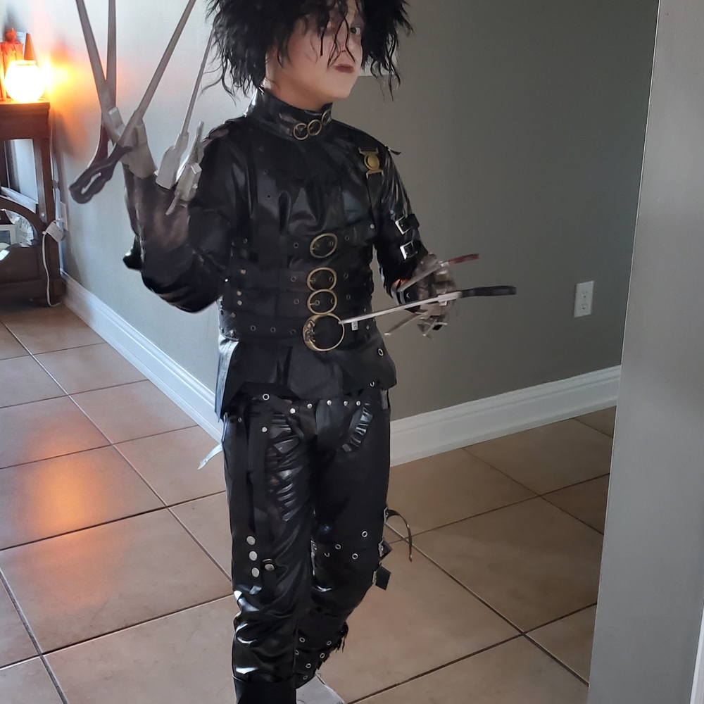 Kids Edward Scissorhands Black Costume